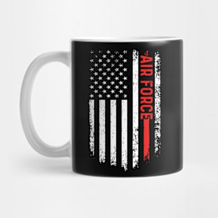 US Flag Airplane Patriotic American Pilot Mug